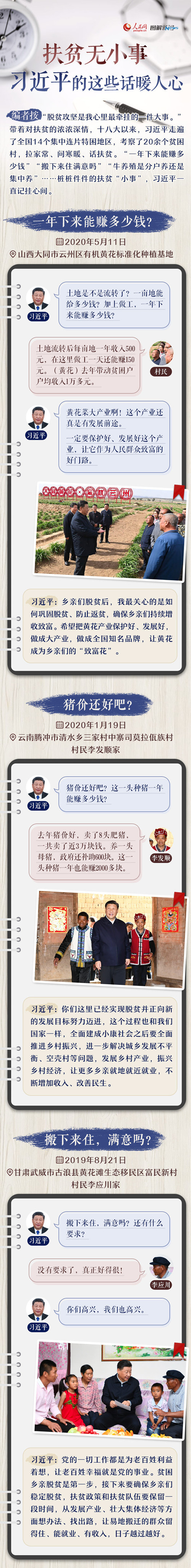 2020年公務(wù)員考試申論素材積累：扶貧無小事 習近平的這些話暖人心